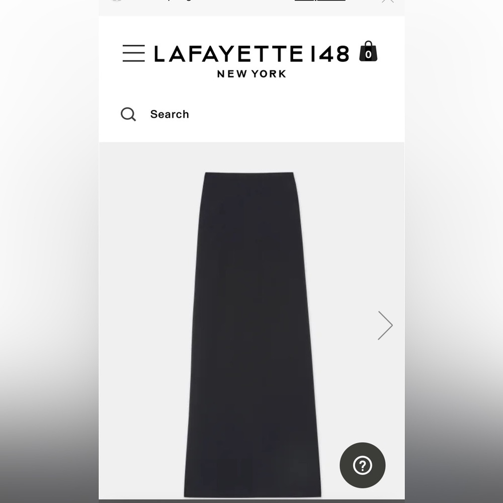 COPY - Lafayette maxi black skirt 100 percent sole silk size 2.